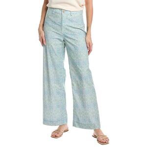 Stellah Womens  Rachel Printed Baby Corduroy Wide Leg Pant, Green